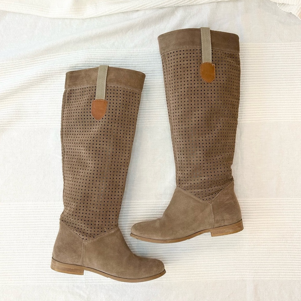 Suede Leather Riding Boots - Picture 10 of 15